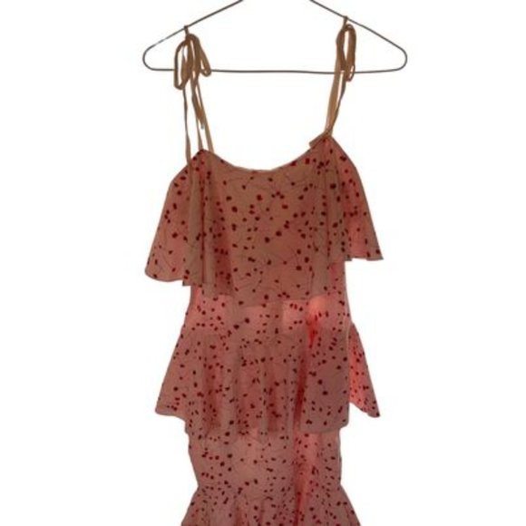 NEW PRETTYLITTLETHING FLORAL MIDI PENCIL SUNDRESS FLOWY LAYERS SIZE SMALL - Picture 8 of 8